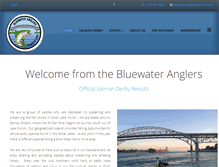 Tablet Screenshot of bluewateranglers.com